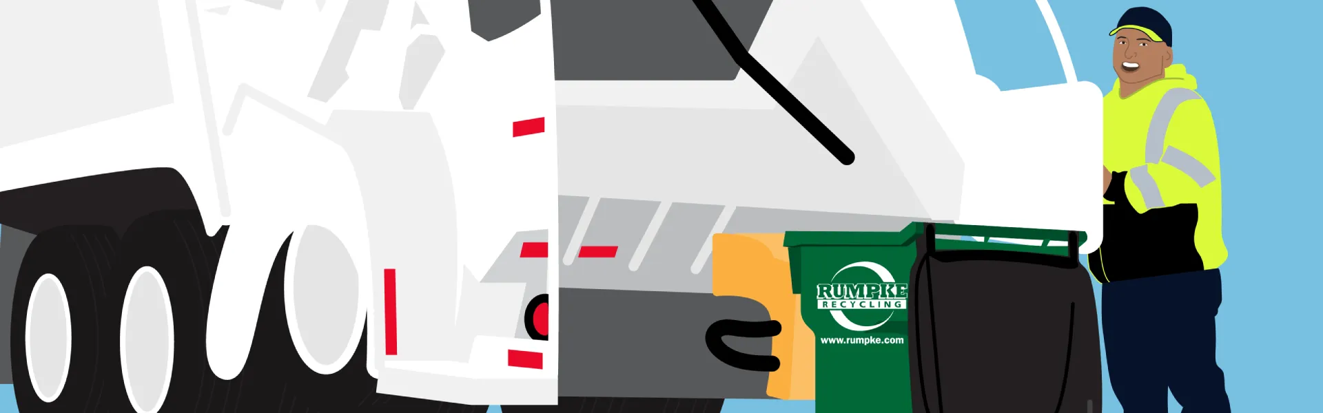 Recycling Container And Truck On America Recycles Day Nov 15