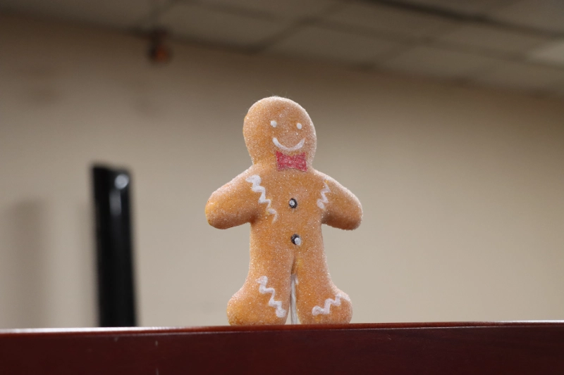 Gingerbread Man On A Stick Inside Rumpke Waste And Recycling Facility