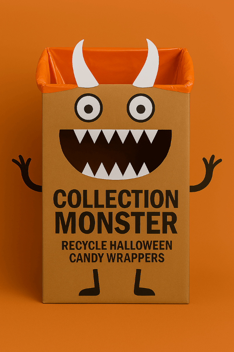 Halloween Collection Monster For Candy Wrapper Recycling